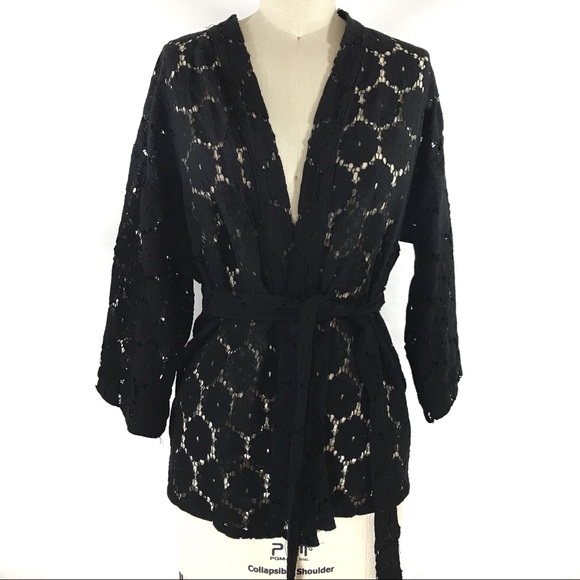 H&M Other - H&M Black Lace Kimono size XS